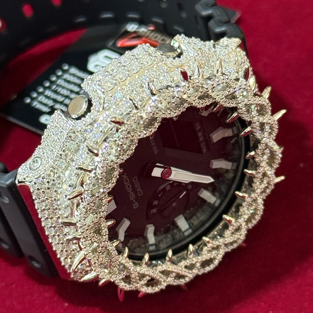 Casio G-Shock Iced Out Moissanite Case View 3